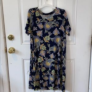 Navy blue LOFT dress (loose fitting)